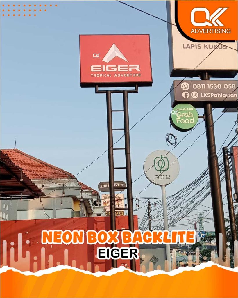 EIGER-NEON BOX BACKLITE